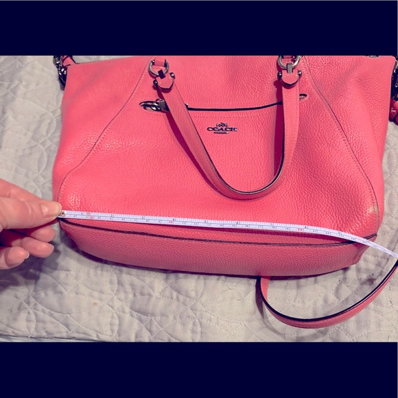 Coach purse. Beautiful hot pink color with zipper open top. - Picture 2 of 5